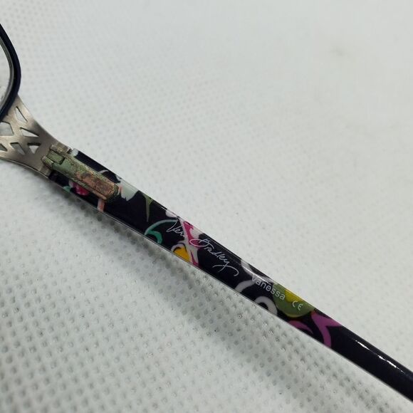 Vera Bradley Vanessa Ribbons Prescription Glasses Frames & Case - Picture 8 of 9